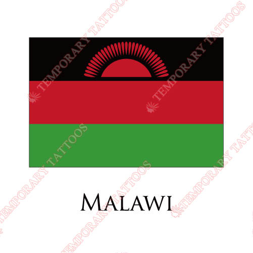 Malawi flag Customize Temporary Tattoos Stickers NO.1921